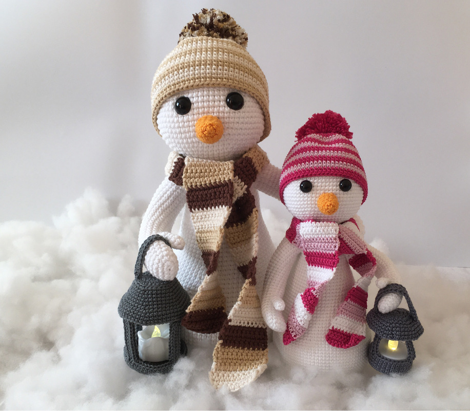 Häkelanleitung Schneemann Emil Flocke mit Laterne - Bild 5