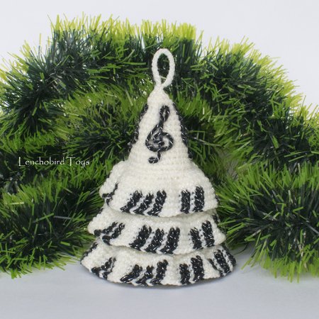 Crochet Pattern for Musical Christmas Tree