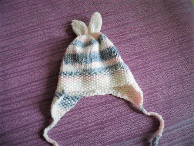 Strickanleitung Mütze mit Hasenohren KU 35/39 und 40/44 - Bild 4