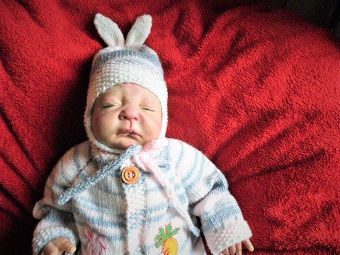 Strickanleitung Mütze mit Hasenohren KU 35/39 und 40/44