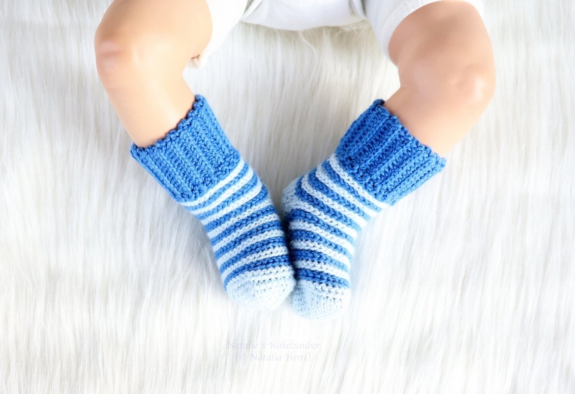 Baby- & Kindersöckchen im Stricklook (Gr. 0 M.- 4 J.) - Bild 3