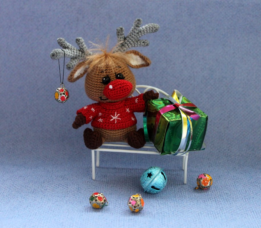 Weihnachtsrehkitz, Häkelanleitung