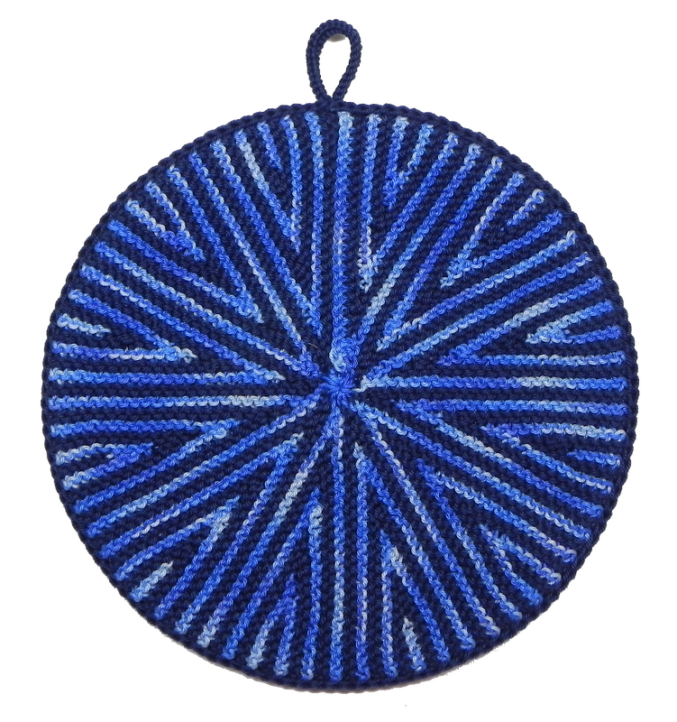 Topflappen Mandala-Kreis, Anleitung zum Selberstricken