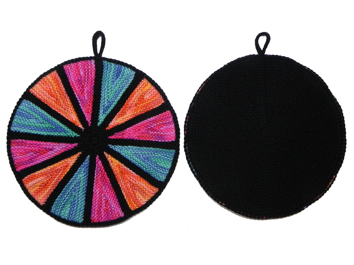 Topflappen Buntes Rad