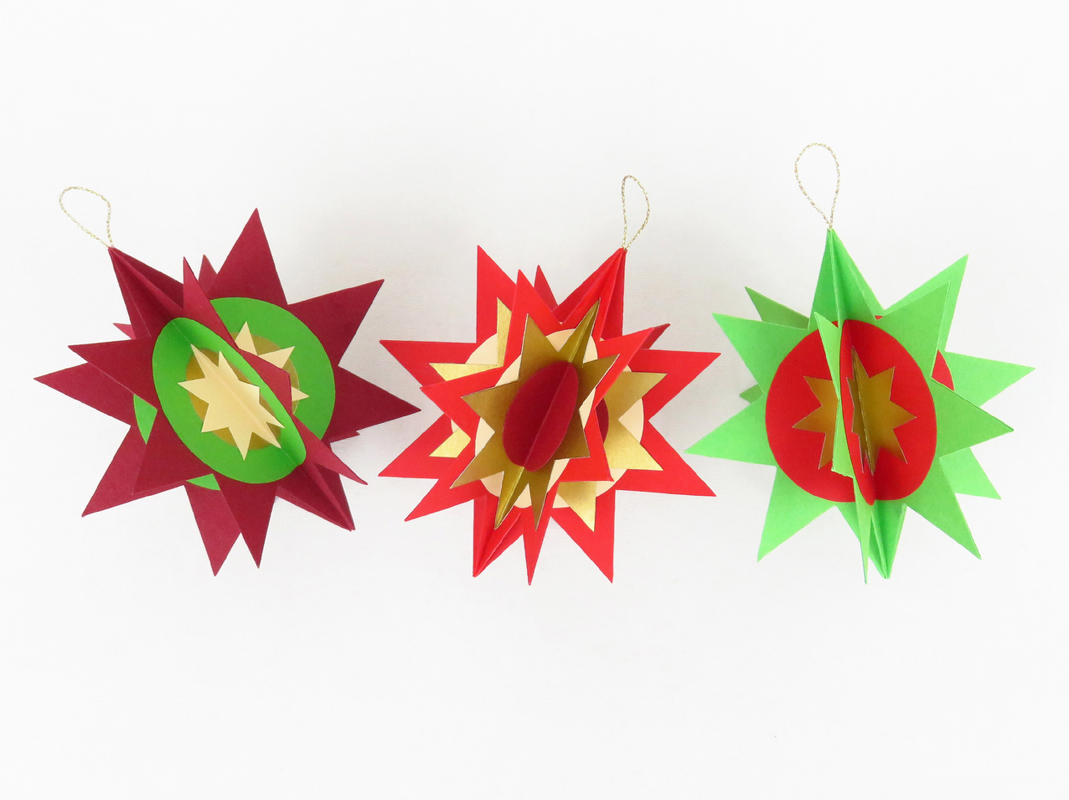 Christbaumanhänger, sehr einfach – Bastelanleitung und Vorlagen