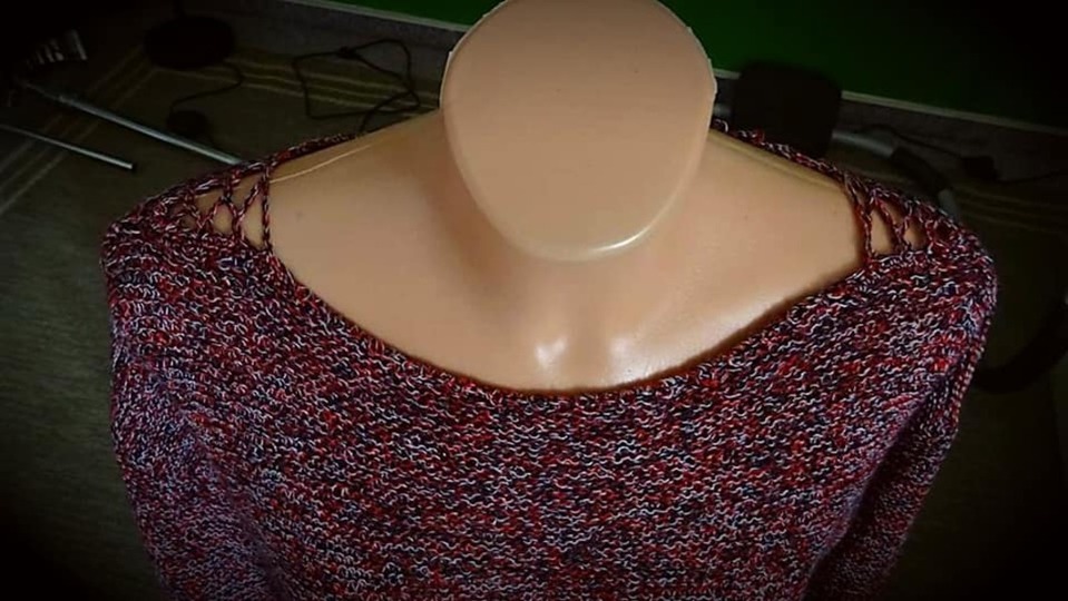 Strickanleitung Kleid "Das schlichte Rote" (Ohne Maschenprobe/ Für jede Damengröße)