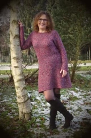 Strickanleitung Kleid "Das schlichte Rote" (Ohne Maschenprobe/ Für jede Damengröße)