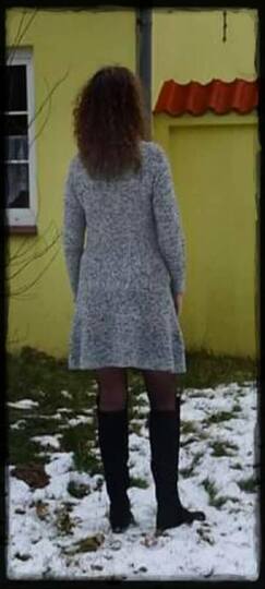 Strickanleitung Kleid Eleganza ( Ohne Maschenproe / Für jede Damengröße)