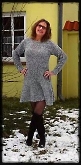 Strickanleitung Kleid Eleganza ( Ohne Maschenproe / Für jede Damengröße)