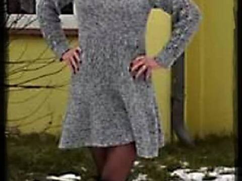 Strickanleitung Kleid Eleganza ( Ohne Maschenproe / Für jede Damengröße)