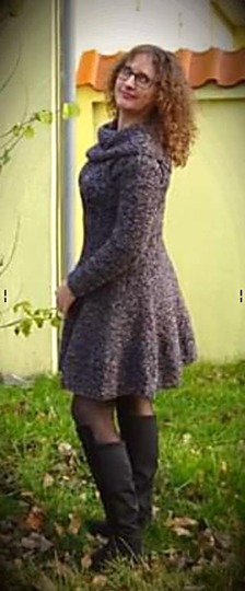 Strickanleitung Kleid Stela ( Ohne Maschenprobe/ Für jede Damengröße)