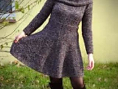 Strickanleitung Kleid Stela ( Ohne Maschenprobe/ Für jede Damengröße)