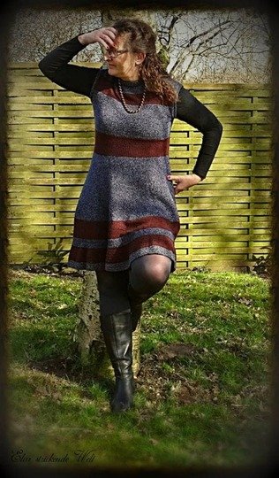 Strickanleitung Kleid ( Ohne Maschenprobe/ Für jede Damengröße)