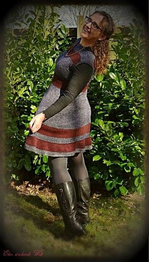 Strickanleitung Kleid ( Ohne Maschenprobe/ Für jede Damengröße)