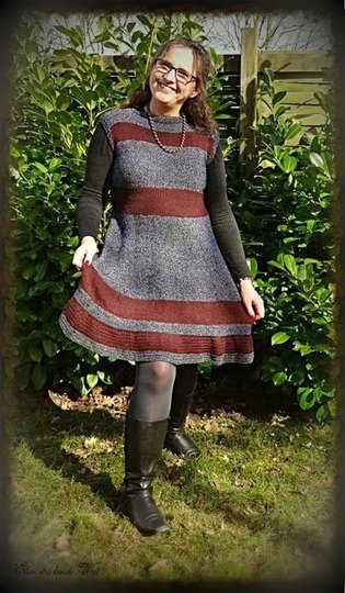 Strickanleitung Kleid ( Ohne Maschenprobe/ Für jede Damengröße)