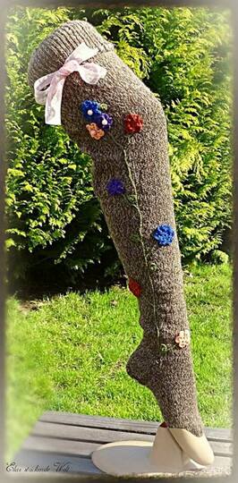 Strickanleitung Overknees ( Von Größe XS bis XL)