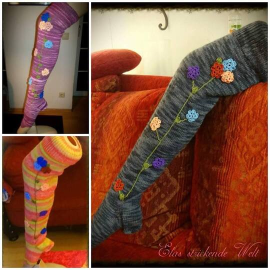 Strickanleitung Overknees ( Von Größe XS bis XL)