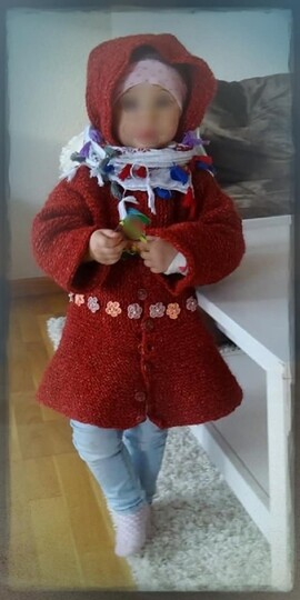 Strickanleitung Strickmantel "Luisas Zipfelmützentraum" ( Ohne Maschenprobe/ Für jede Kindergröße)