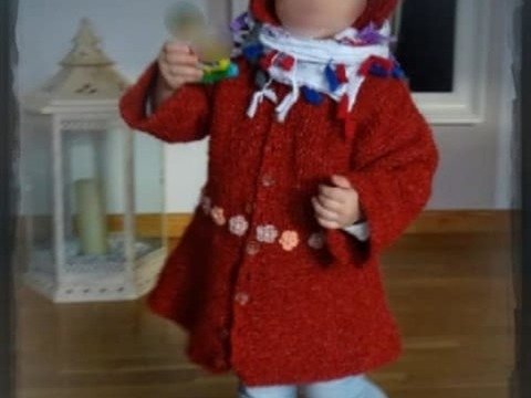 Strickanleitung Strickmantel "Luisas Zipfelmützentraum" ( Ohne Maschenprobe/ Für jede Kindergröße)