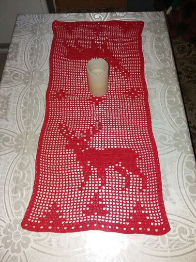 Tischläufer Rentier Weihnachten