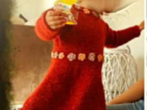 Strickanleitung Kinderkleid " Luisas Blumentraum" (Ohne Maschenprobe / Für jede Kindergröße)