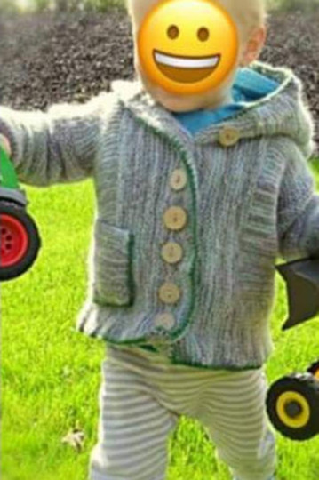 Strickanleitung Kinderstrickjacke "Bjarnes Kuschelliebe" ( Ohne Maschenprobe / Für jede Kindergröße)