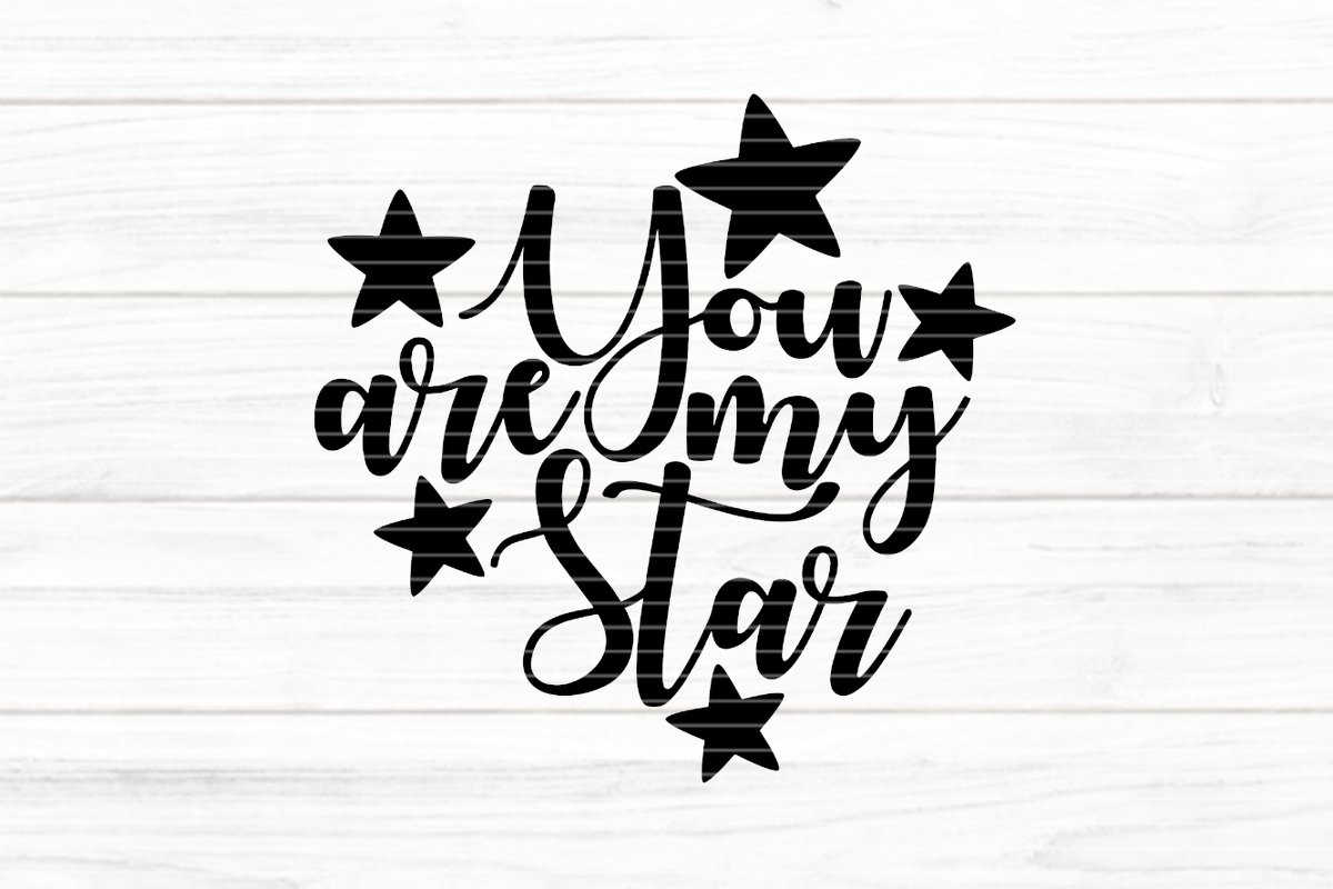 You are my Star Plotterdatei SVG DXF FCM