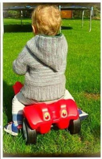 Strickanleitung Kinderstrickjacke "Bjarnes Streifenliebe" ( Ohne Maschenprobe / Für jede Kindergröße)