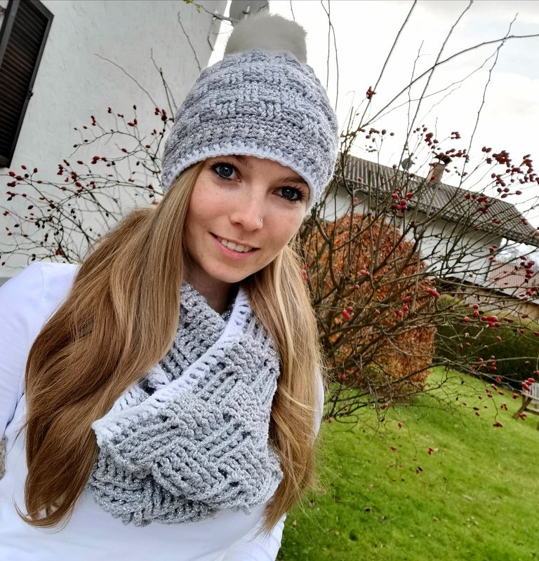 Glitzer-Mütze "TwinkelStar" mit zusätzlicher kurz-Anleitung für den passenden Schal! - Bild 5