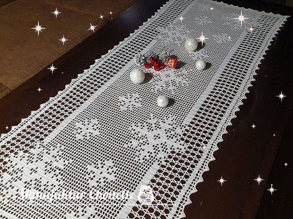 Tischläufer "Schneefall" - Winterkollektion
