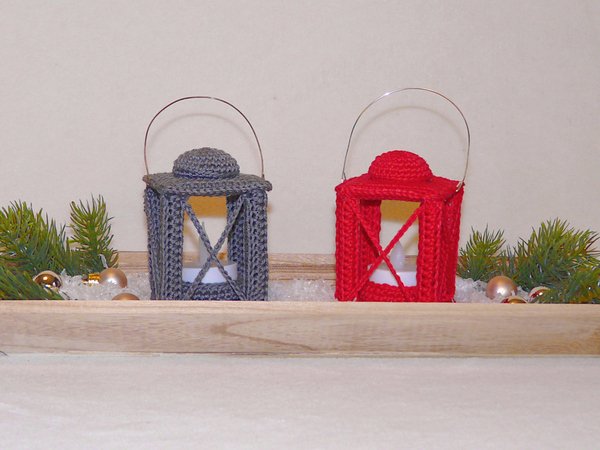 Crochet Pattern little Lantern, Tealight holder