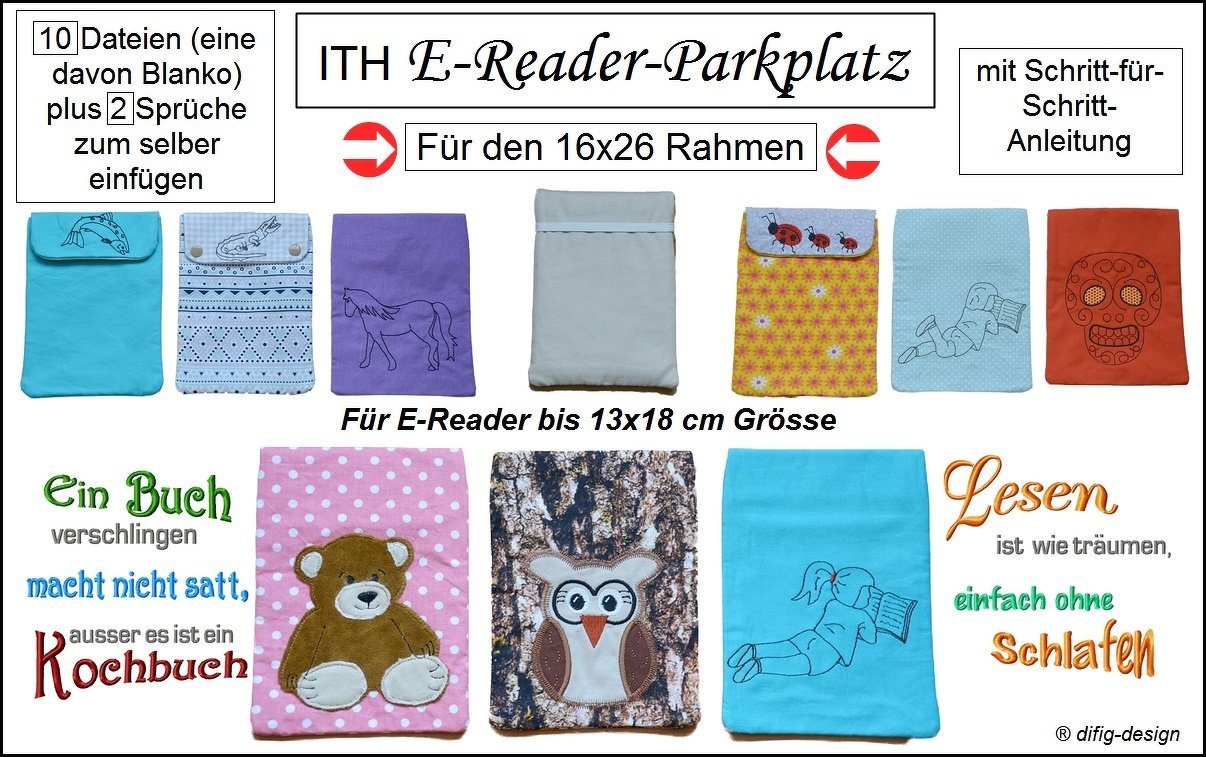 ITH E-Reader-Parkplatz gross, für den 16x26 Rahmen