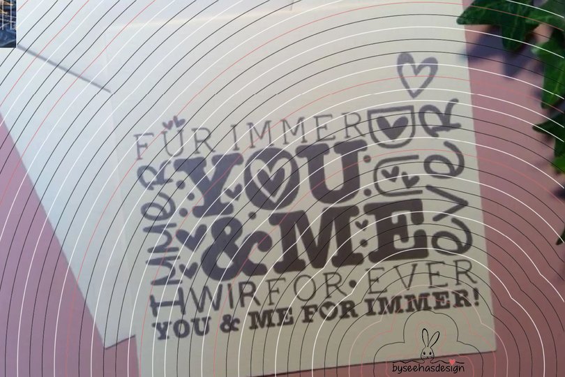 You and me Plotterdatei SVG DXF