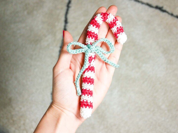 Zuckerstange gehäkelt