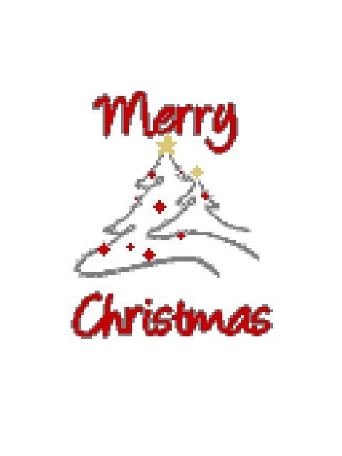 Häkelmuster * Merry Christmas * Grafik für Fm Decke