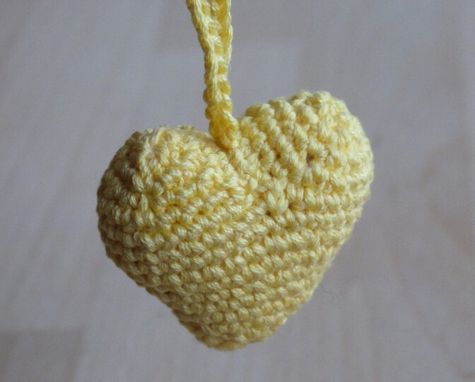 Häkelanleitung Schlüsselanhänger "Herz"
