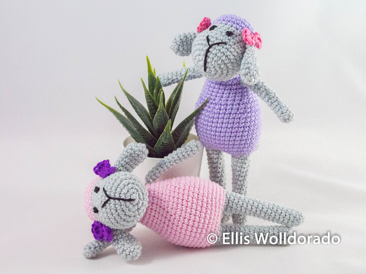 Schäfchen Friederike, Amigurumi, Häkelanleitung