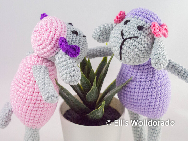 Schäfchen Friederike, Amigurumi, Häkelanleitung