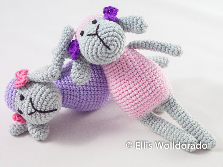 Schäfchen Friederike, Amigurumi, Häkelanleitung