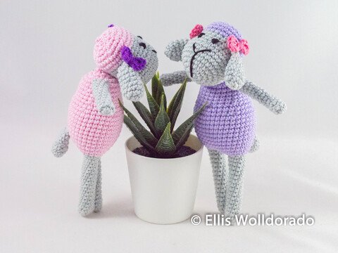 Schäfchen Friederike, Amigurumi, Häkelanleitung