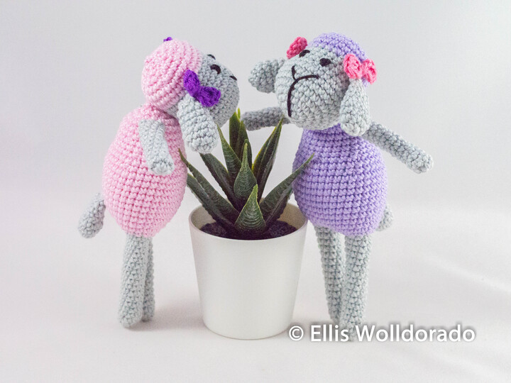 Schäfchen Friederike, Amigurumi, Häkelanleitung