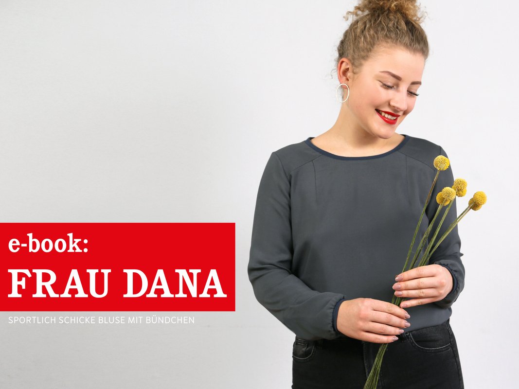 FRAU DANA Bluse mit Halslochbündchen, e-book