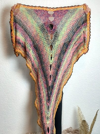 "Cleopatra", Raffiniertes, großes Tuch häkeln