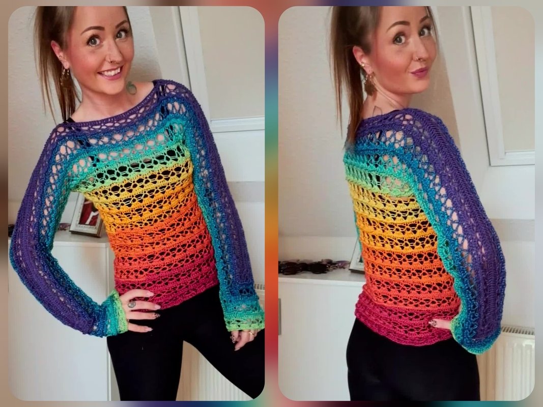 Pullover Sunny häkeln Oberteil