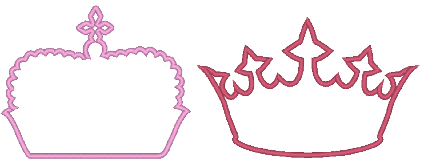 Stickdatei Kronen 2.0 Krone Prinzessin