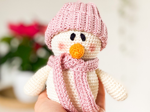 Häkelanleitung Schneemann
