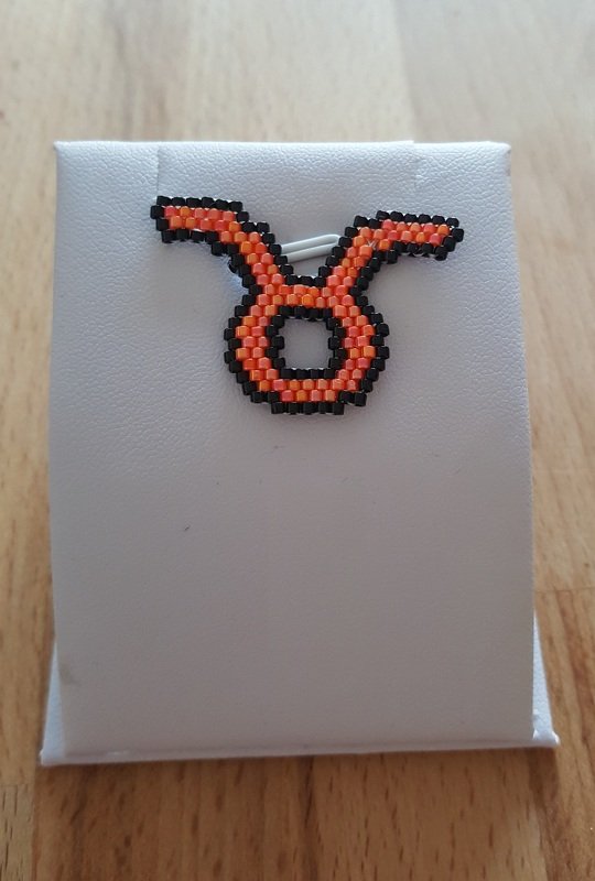 Sternzeichen Stier Anhänger / Taschenbaumler / Schlüsselanhänger