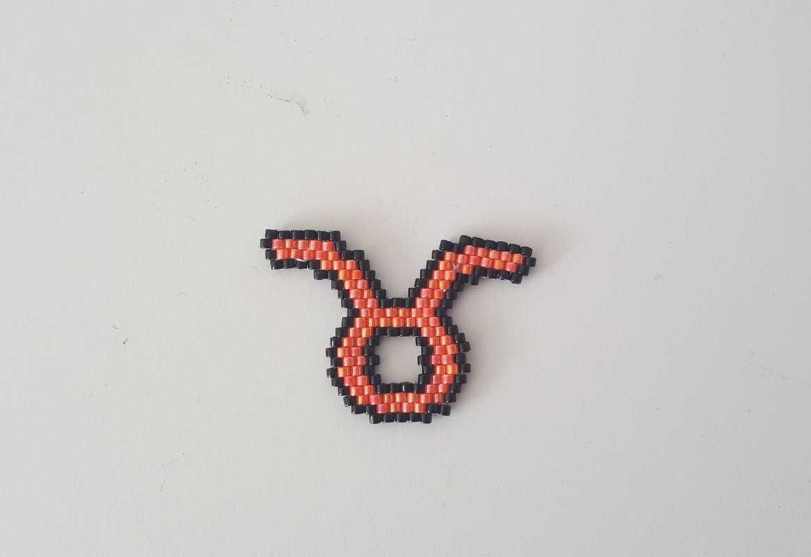 Sternzeichen Stier Anhänger / Taschenbaumler / Schlüsselanhänger