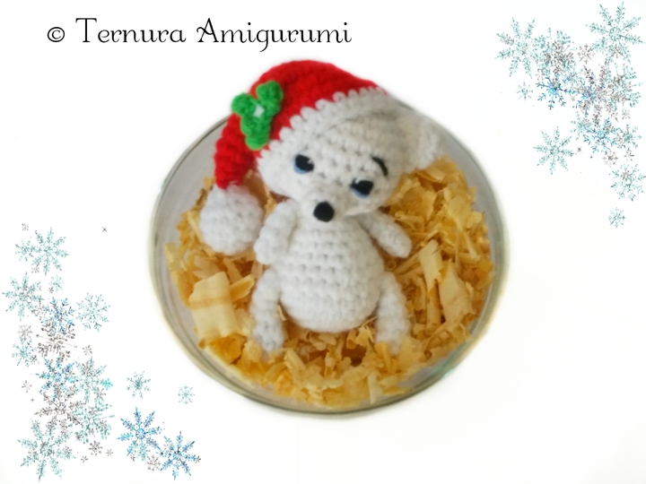 Sweet bear Christmas Crochet Pattern PDF ternura amigurumi english- deutsch- dutch