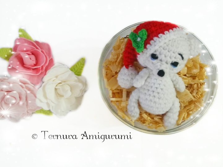 Sweet bear Christmas Crochet Pattern PDF ternura amigurumi english- deutsch- dutch